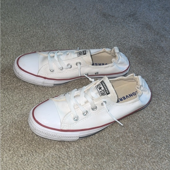 Converse Shoes - Converse Chuck Taylor All Star Slip-On White Low Top Sneakers (Size 9)